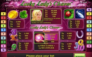 lucky ladys charm slots online spielen